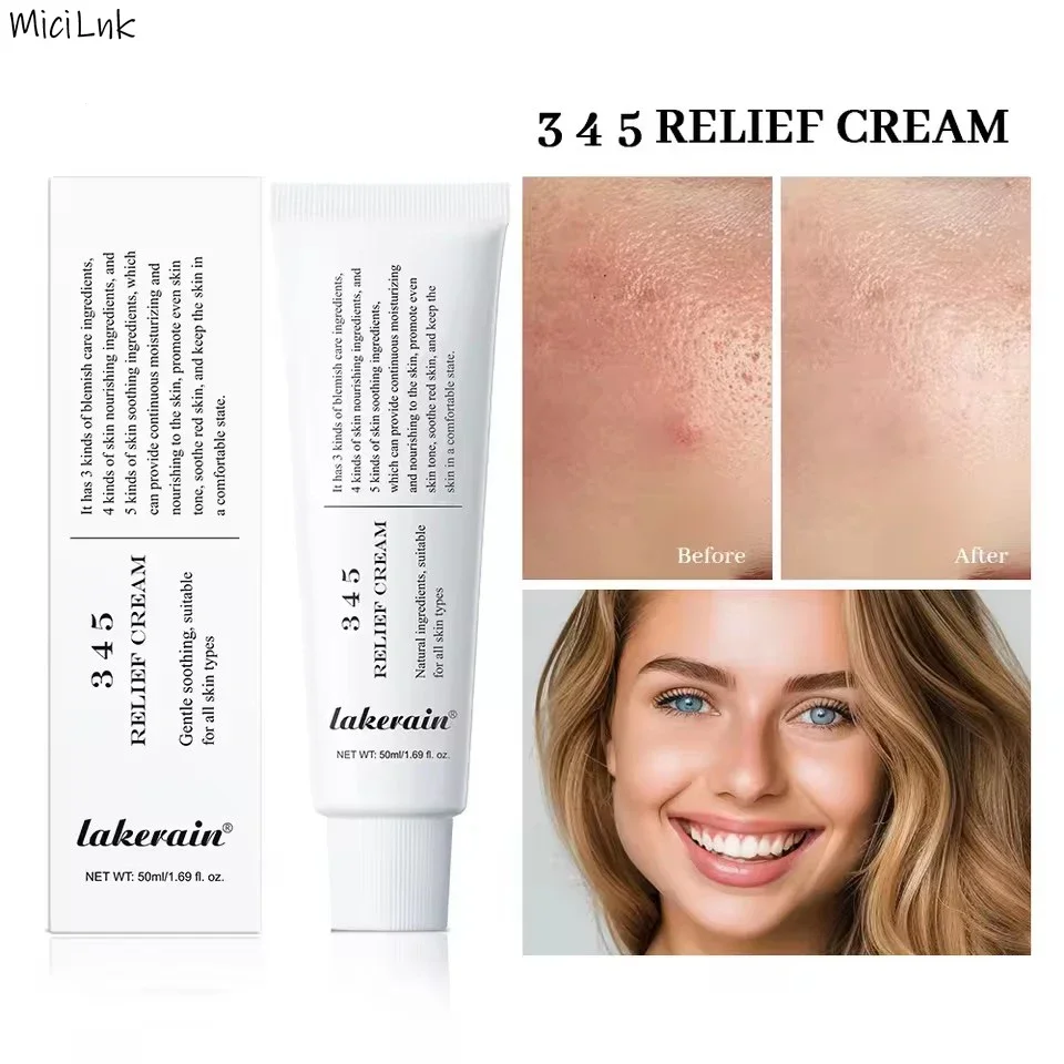 345 Relief Cream Address Blemishes Nourish Anti-sugar Anti-oxidation Soothing Care Face Lifting Beauty Moisturizer Korean Cream