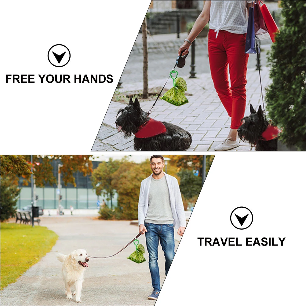 

7Pcs Leash Waste Carrier Holder Dog Poop Bag Clip Hands Free Dispenser Compact Portable Pet Cleaning Accessories