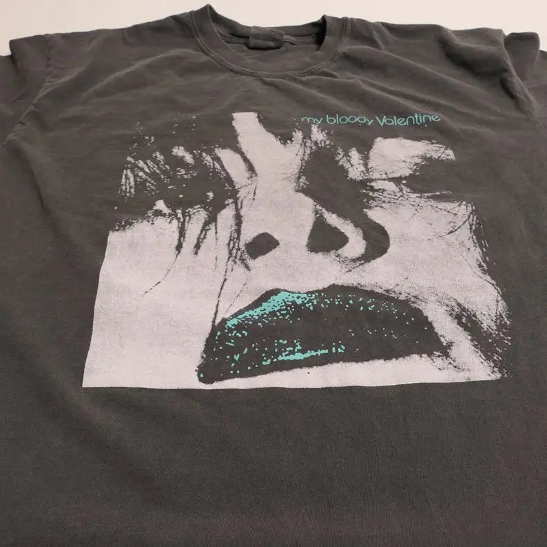 私の血まみれのバレンタインデーのシューガイズバンドシャツ、バンドTシャツ、ウルトラフェードツアー、アンビエントノイズポスト、パンク、代替グランジ、シングルアルバムカバー