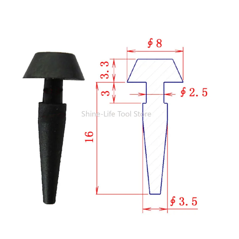 High Temperature Resistant Black 2mm/2.5mm Silicone Rubber Plug Dust-proof Oil Resistant Sealing Hole Plugs