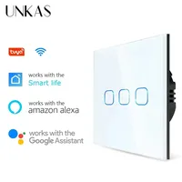 Smart Switches 1/2/3 Gang Wifi Touch Light Switch Wall Sensor Switches Tuya Control Smart Life Google Alexa Alice Yandex