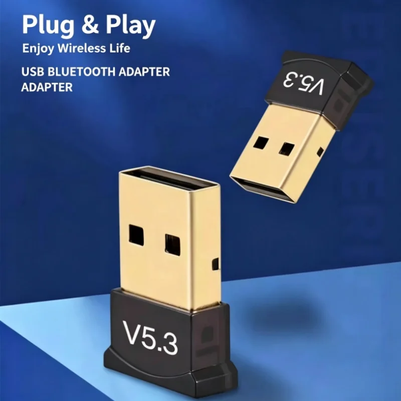 V5.3 Bluetooth Adapter Wireless Receiver Transmitter for Notebook Computer Host Mouse Earphone Audio Receiver