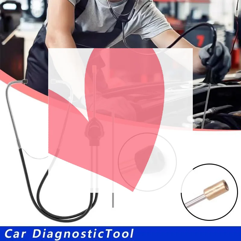Car Cylinder Stethoscope High Sensitivity Engine Fault Detection Tool Portable for Auto Mechanics Home Garage Repair