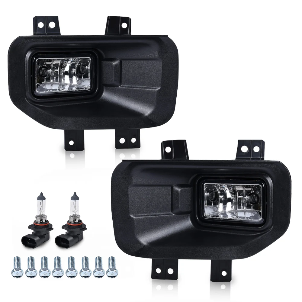 

Front Bumper Fog Light Assembly Compatible with Ford F150 2015-2017 Driving Fog Lamps with H10 Halogen Bulbs Fl3Z15201B Fo2592235