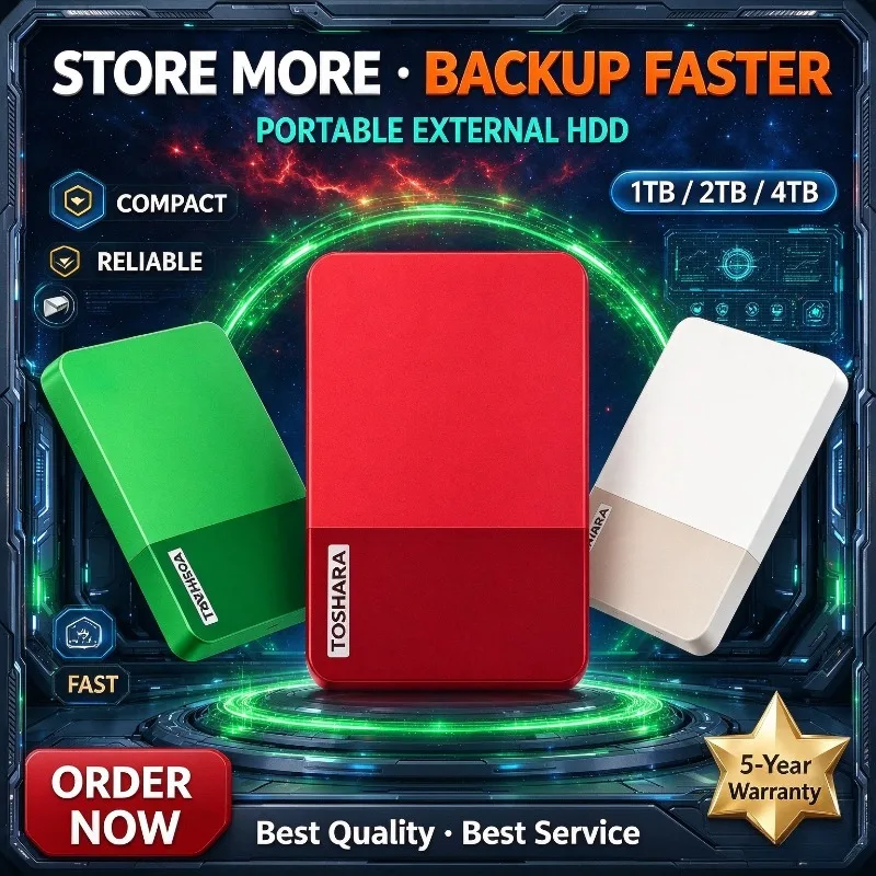 Portable 4TB External Hard Drive Multi-color selection High Speed Disk For Laptop Desktop Mac Android Phone Mobile Data Backup