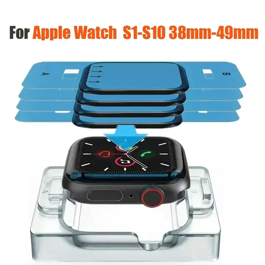 Protector Film For Apple Watch 46 44mm 45mm 40mm 41mm 42 38 3D Curved Screen Protectors iwatch series 10 8 7 SE 6 5 4 3 Ultra 49 image 6