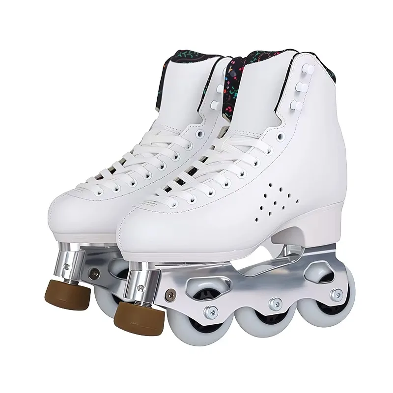 Hot Sale Professional Figure Skating Shoes for Kids or Adults, Single Inline Roller Skates Figure Skating Shoes