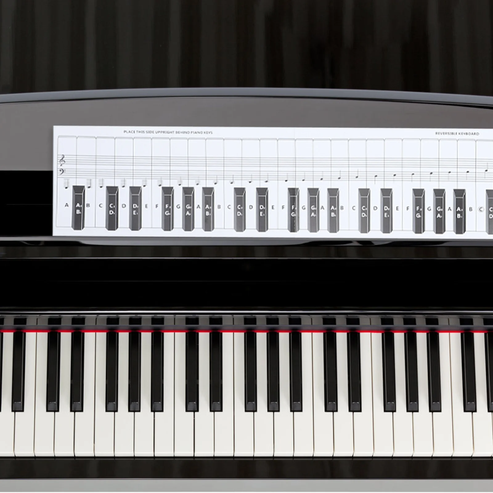 

Piano Keyboard Exercise Paper Finger Labels Beginner Practice Chart Comparison Standard
