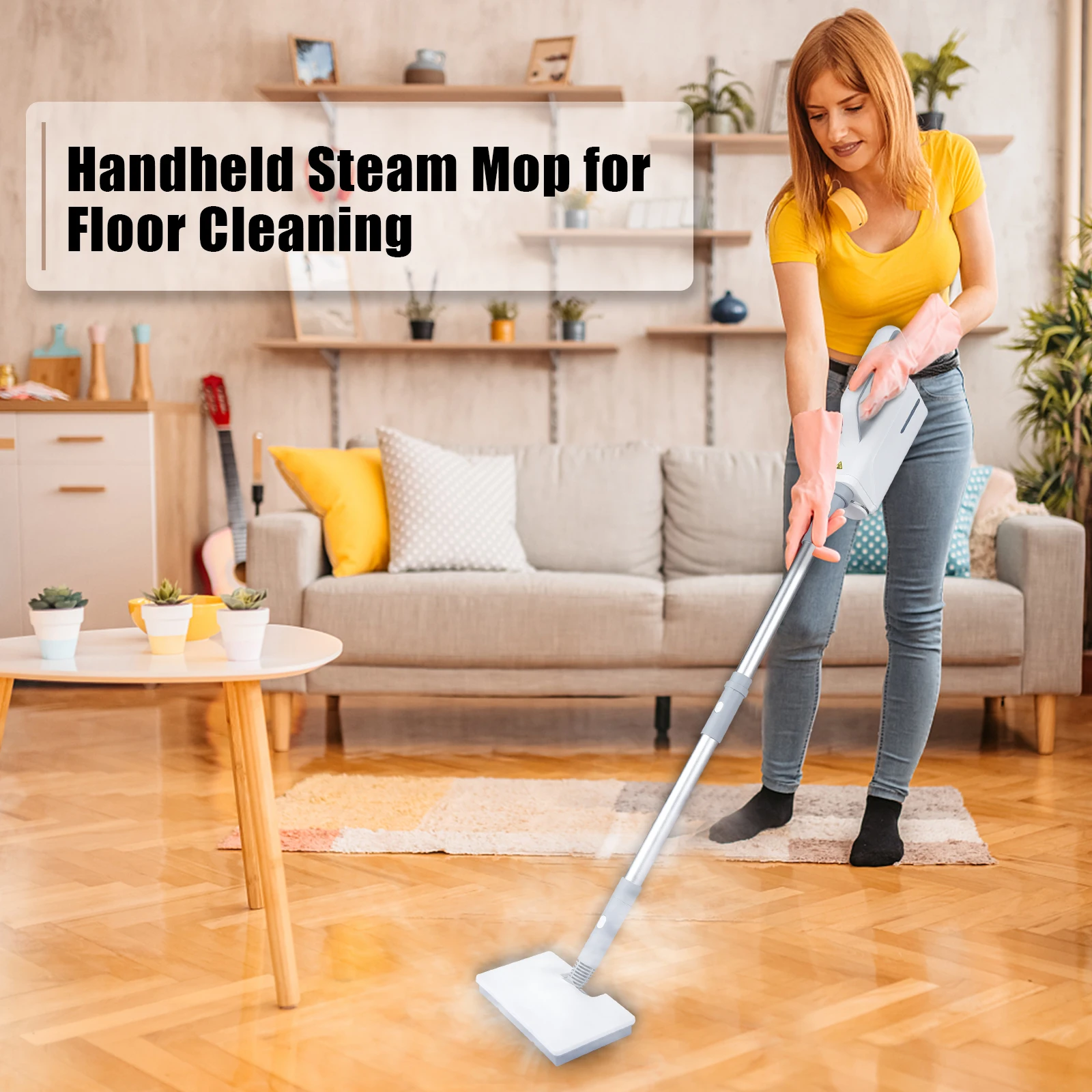 البخار ممسحة لتنظيف الأرضيات انفصال يده باخرة 370 مللي خزان المياه نافذة نظافة الملابس الكي رئيس البخار نظافة