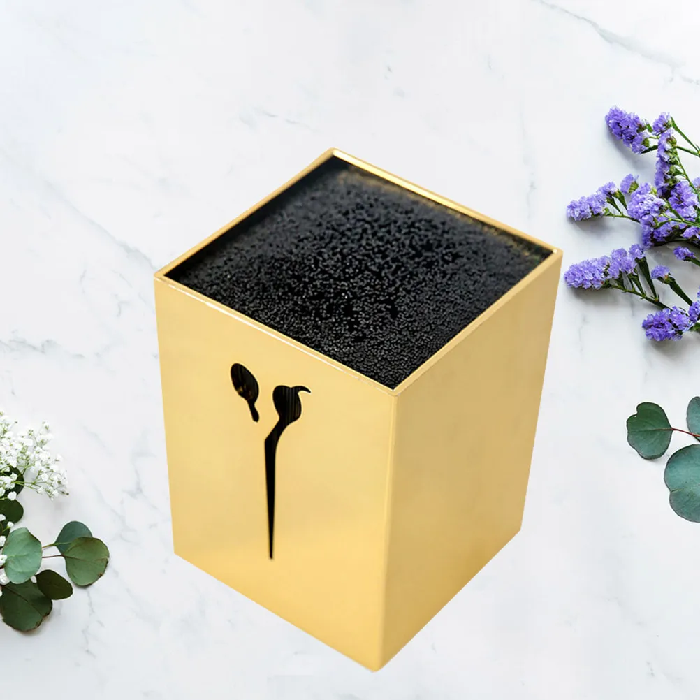 Golden Scissors Storage Box for Hairdressing Tools – Large Capacity Salon Organizer for Combs, Clippers & Accessories