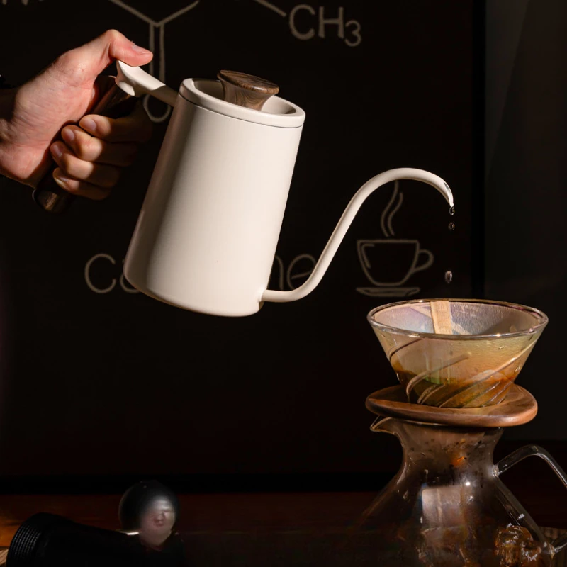 

Кофейник с каплей для кофеина, посуда с длинным носиком, фильтр с тонким горлышком, кастрюля из нержавеющей стали 304.