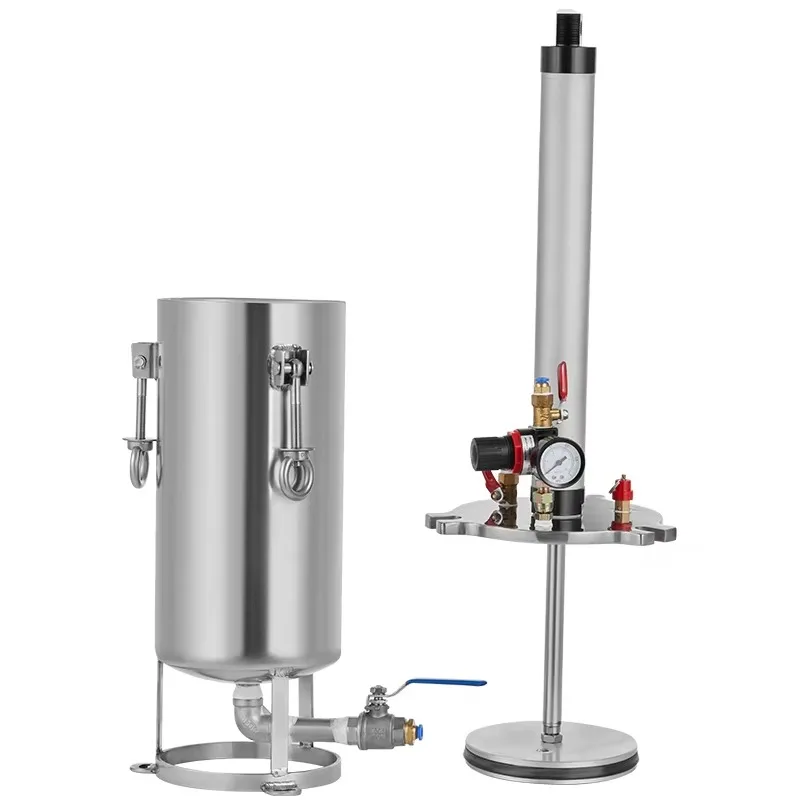 Aanpasbare industriële druktrommels Cilinderzuiger 304 roestvrij staal Druktank voor lijmdispenser