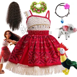 2024 New Movie Moana 2 Dress Halloween Party Adventure Costume Princess Fancy Clothes Vaiana Outfit Muababy