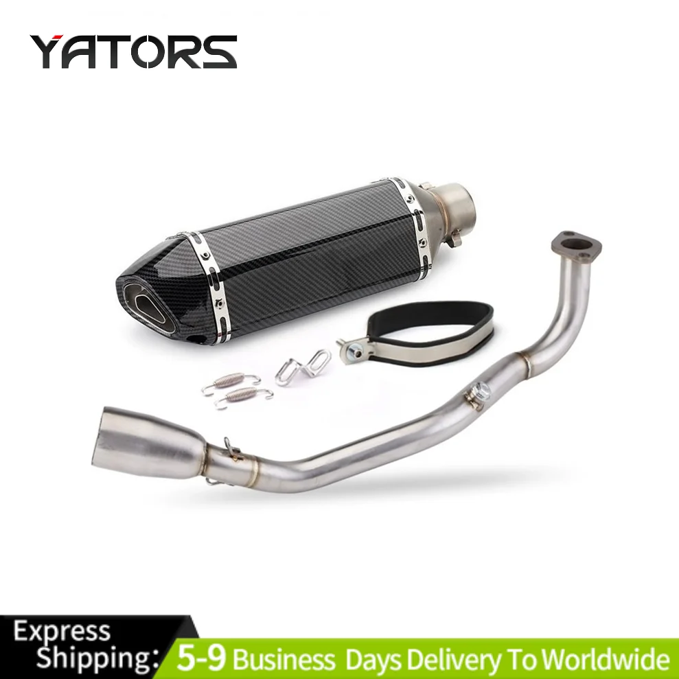 

For Yamaha NMAX125 NMAX155 Slip-on Front Link Pipe Exhaust Mufflers Full System Exhausts Pipes