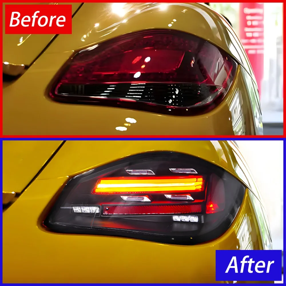 For Porsche Cayman 987.2 2009-2012 LED Car Taillights Assembly Upgrade New Style Highlight Flashing Taillight Car Accessories