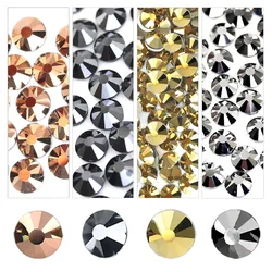 Jet ematite Shiny Black garment hotfix strass strass cristalli hot fix flat back stone per fai da te ricamo art dress costume