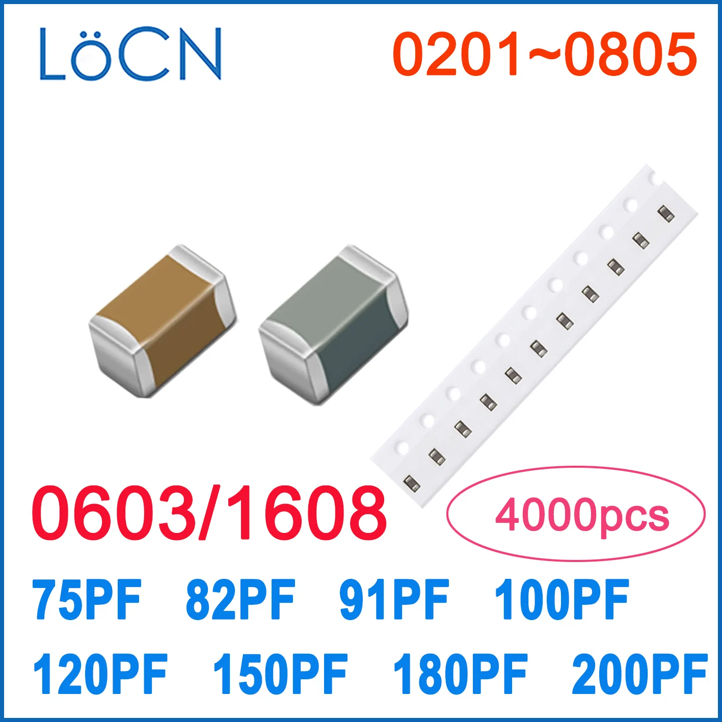 4000PCS 0603 1608 C…