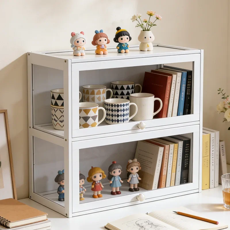 New bookshelf, desktop shelf, vertical multi-layer countertop, small bookshelf on the desk, book storage cabinet