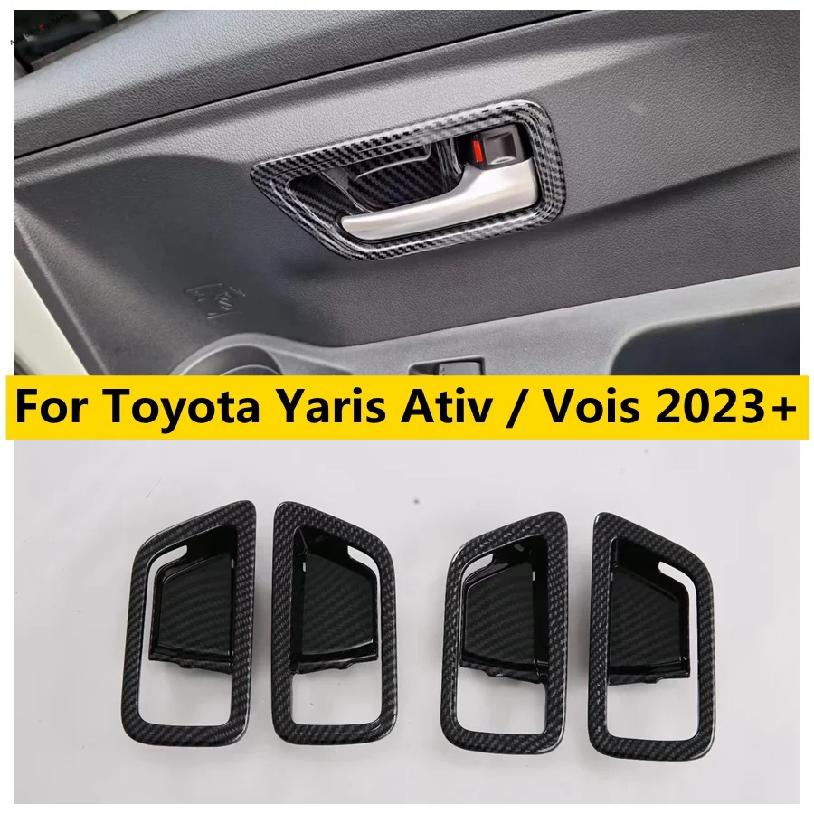 

Inner Door Handle Catch Cover Trim Inserting Decal Panel Cover Trim Fit For Toyota Yaris Ativ / Vois 2023 2024 Accessories