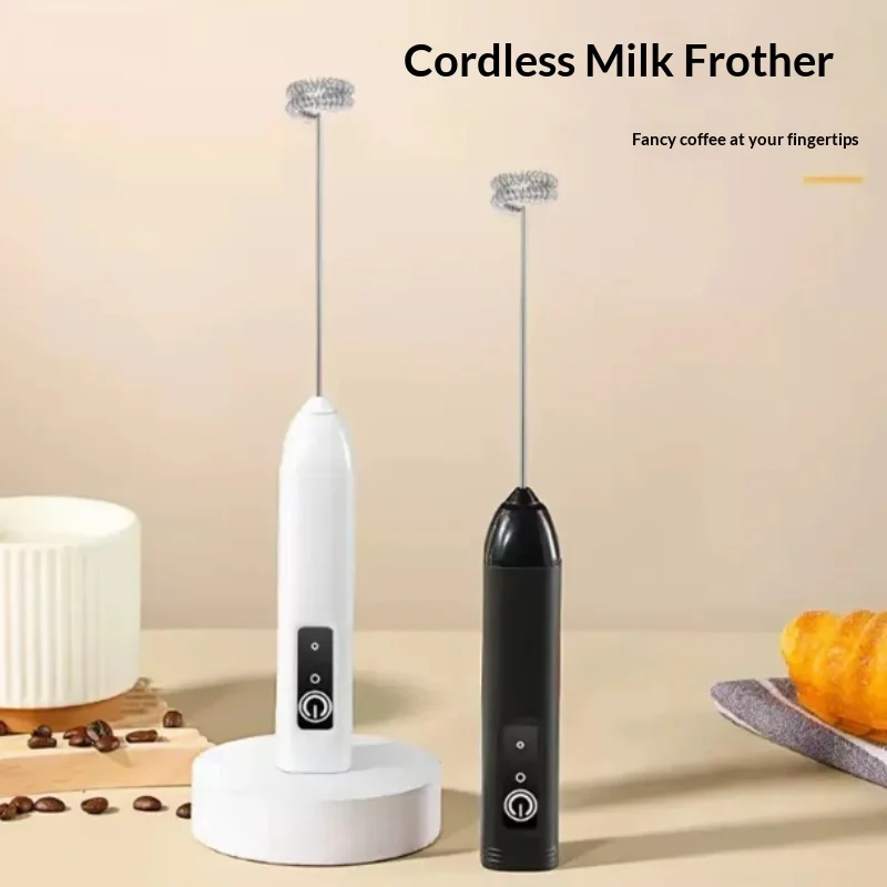 Electric Milk Frother Handheld Egg Beater Foamer Coffee Maker Egg Beater Hot Cooking Tools High Speeds Drink Mixer Infoor