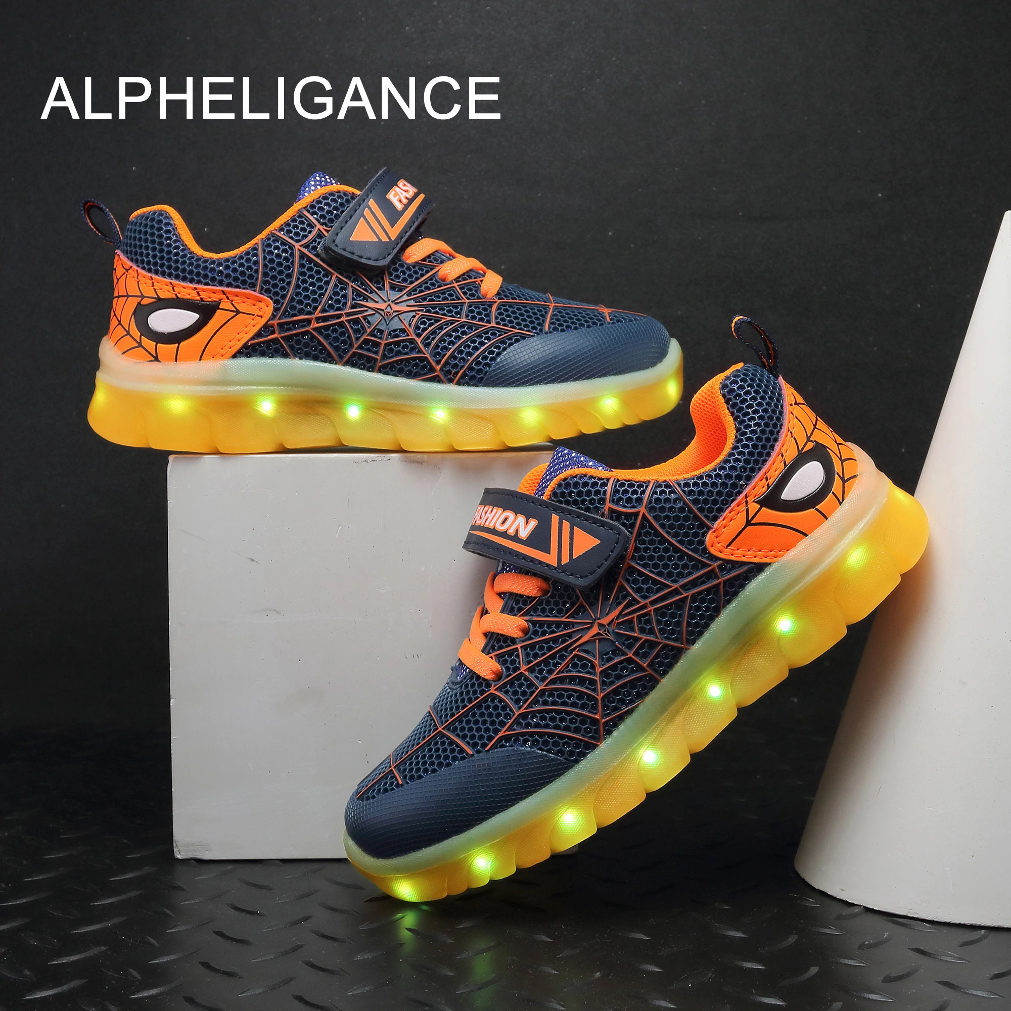 

Alpheligance Kids Light Up Shoes Usb Charging Boys And Girls Outdoor Running Shoes Casual Breathable Comfortable Shoes
