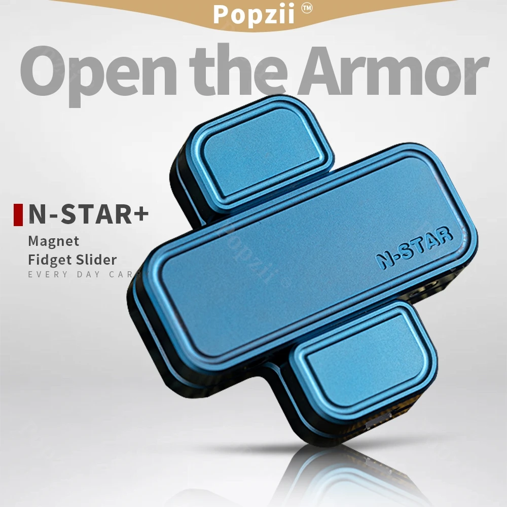 N-STAR magnétique ouvrir l'armure EDC Zirconium adultes soulagement du Stress jouet Table ornement Cool Gadget anxiété jouets