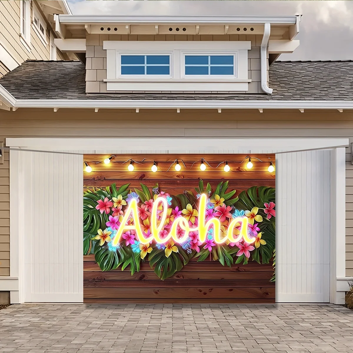 Aloha Party Background Summer Tropical Hawaii Beach Birthday Banner Flower Sea Dance Decoration Photo Booth Shooting