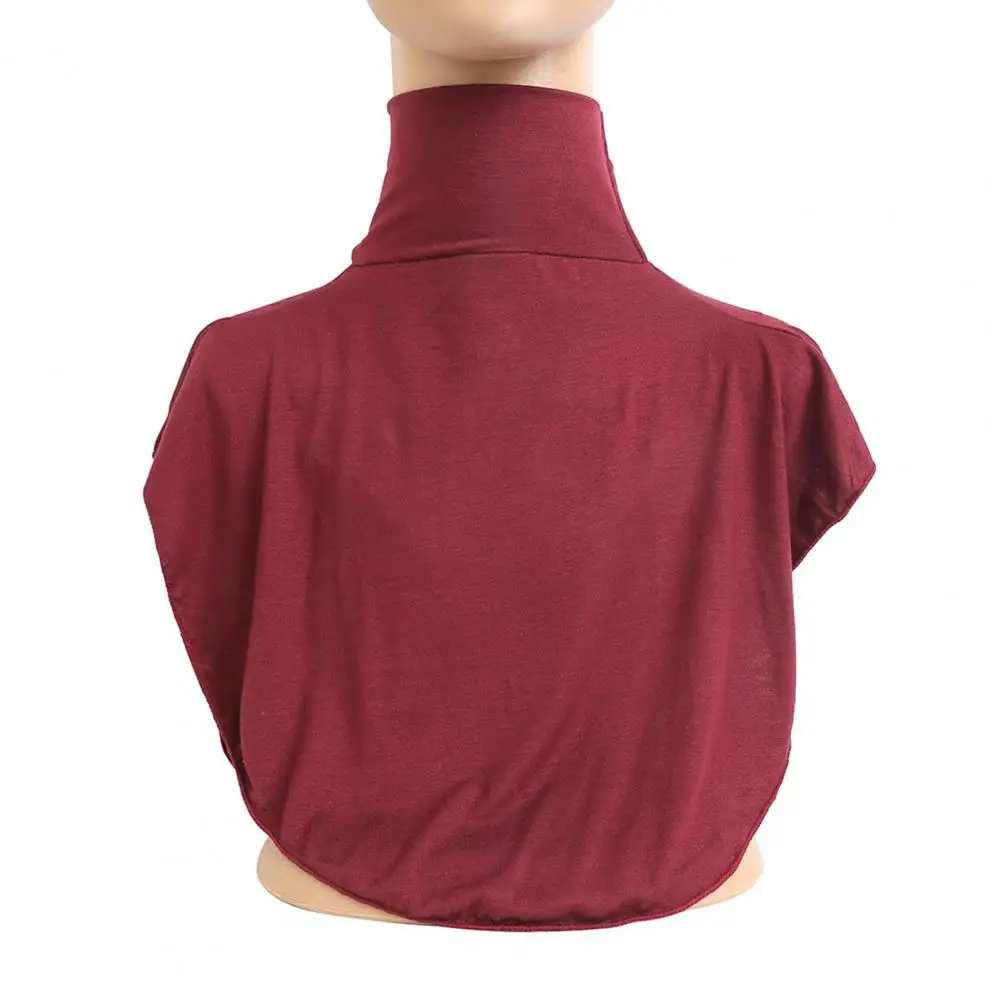 Cubierta de cuello con ramillete para mujer, elegante cubierta de cuello alto para hombre, jersey de cuello alto suave, cuello falso