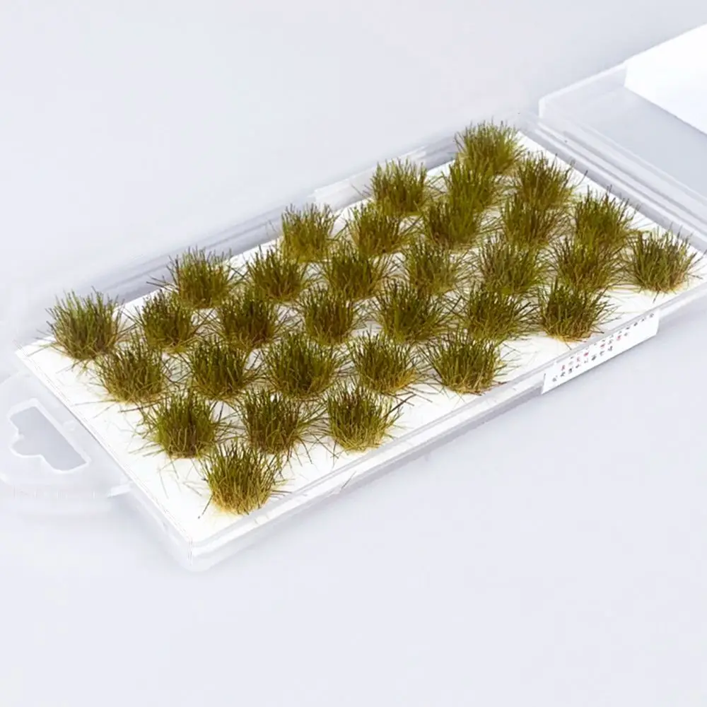 Mutlicolor Simulation Grass Nest Model Realistic Seasonal Grass Turf Miniature Grass Bushes Plant Cluster For Sand Scene Scenery