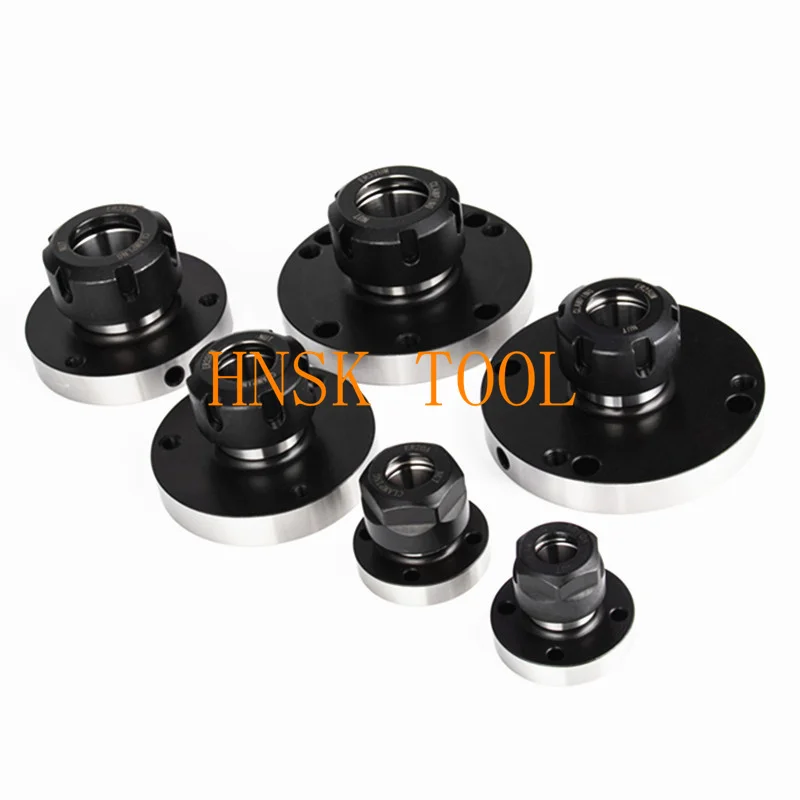 Cartridge ER ER16 ER20 ER25 ER32 ER40 45mm 80mm 100mm Mini Flange Four Axis Collet Fixture Chuck For CNC Milling Lathe Tools