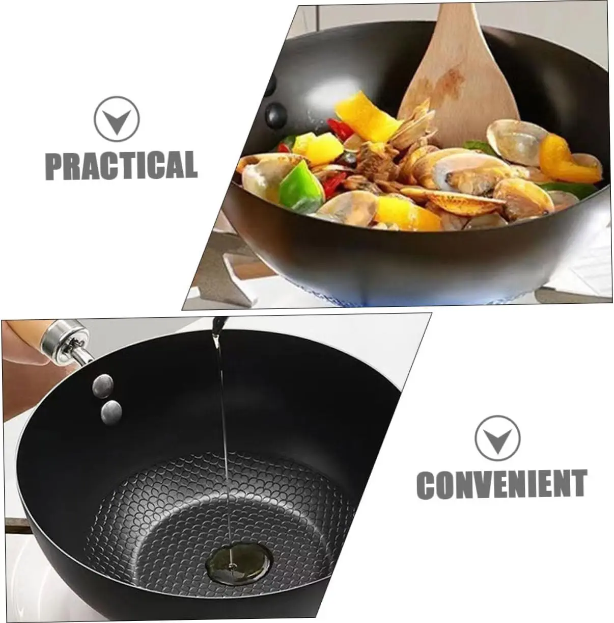 Mini Frying Pan Non-Stick Iron Pan Frypan Pot Saucepan Cooking Omelette Pans Wok For Kitchen Cookware Gadget Kitchen Supplie New