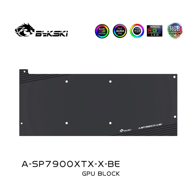 Imagem -06 - Bykski Bloco de Água para Safira Radeon Rtx 7900 Xtx Nitro Mais Placa de Vídeo de Pulso Refrigeração de Cobre Gpu Radiador Rgb Sincronização A-sp7900xtx-x