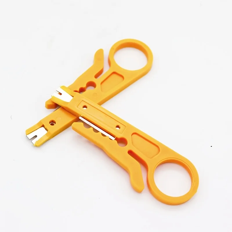 5pcs Mini Wire Stripper Crimping Cable Punch Stripping Tool Is Suitable For Network Cable Telephone Line Computer UTP Crimper