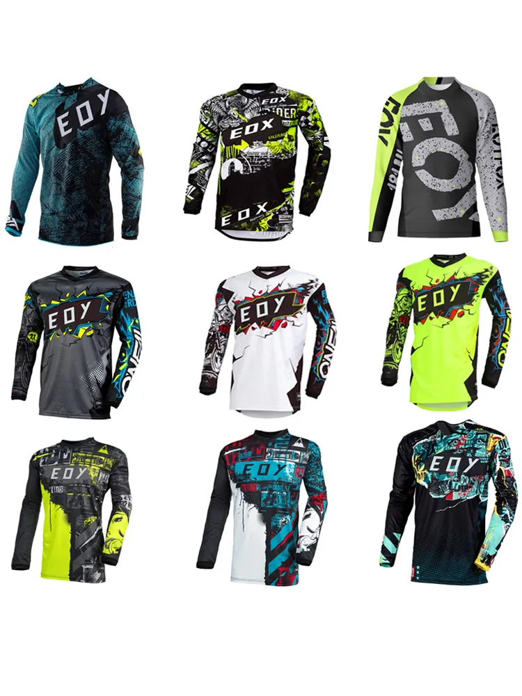 AliExpress Eoyfox 2024 Downhill Jerseys cycling jersey Mountain Bike MTB Shirts Off-Road DH Motorcycle Jerseys