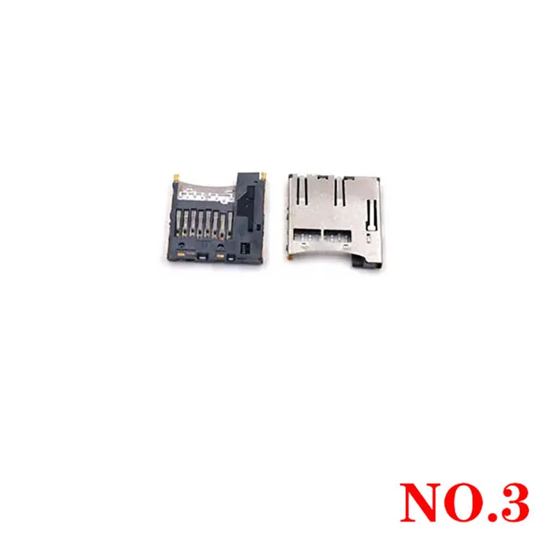 10PCS/Lot Micro SD card seat SMD TF  Solder Socket Connectors Adapter Automatic PCB Connector Push/Push Type