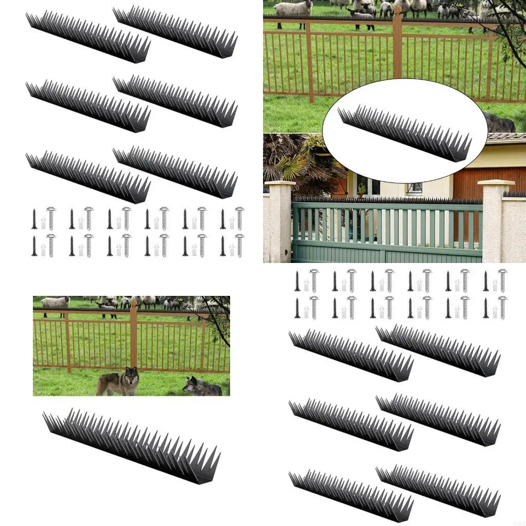 

Шипы для защитного ограждения, 6 шт., металлические шипы для защиты от подъема на стену для защиты дома, сада, кошек, птиц, шипы