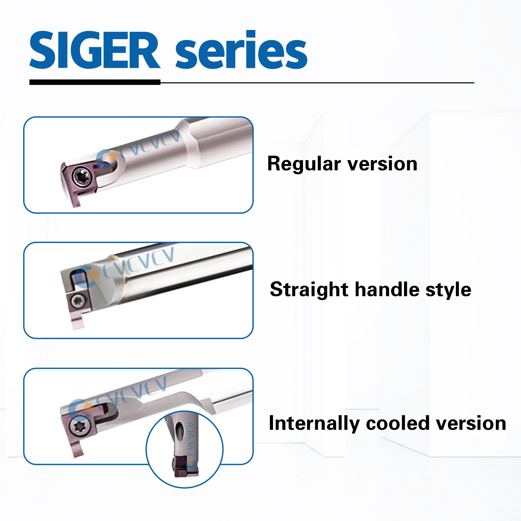 SIGER1212B-EH CNC Lathe Small Hole Inner Groove Tool Rod SIGER Series Inner Hole Groove Cutting Car Tool Rod Use With GER Blades