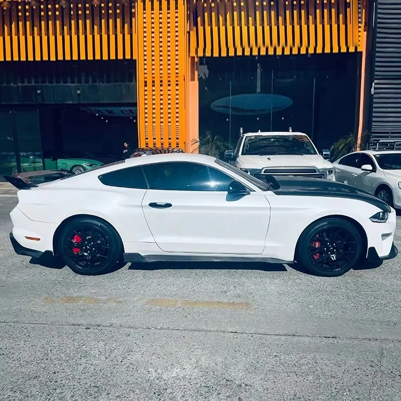 Picture 4: Carbon Fiber Body Kit for  Mustang 2018-2023 Front Lip Splitters Side Skirts Rear Diffuser