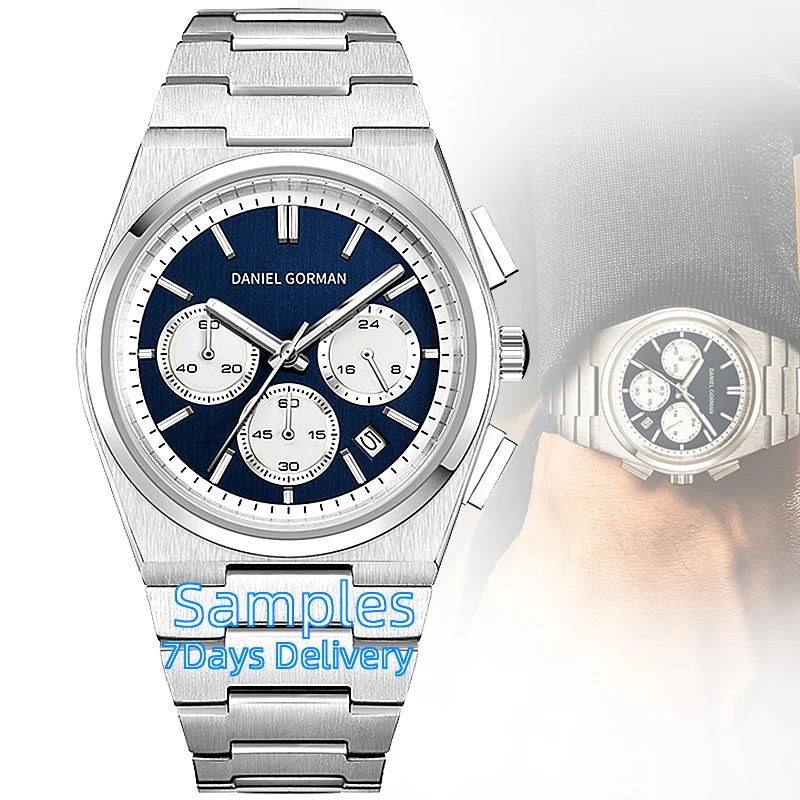 ساعة كاجوال عصرية للرجال بتقويم وحزام من الفولاذ المقاوم للصدأ للرجال للحياة اليومية مقاومة للماء وساعة كوارتز مضيئة Reloj