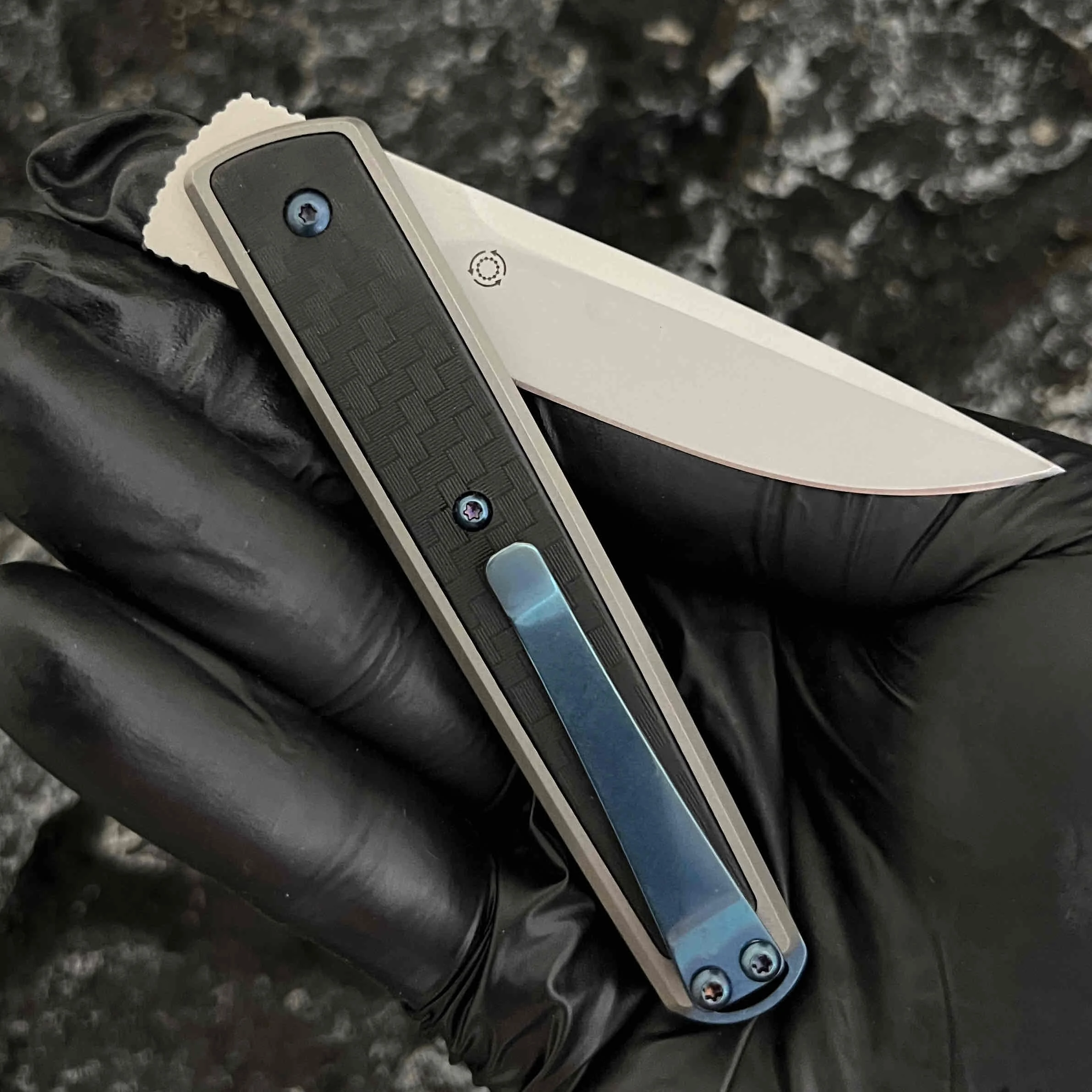 Novo ao ar livre edc montanhismo faca de pesca 7190 acampamento portátil lockless 8cr dobrável frutas brincalhão faca ferramenta afiada