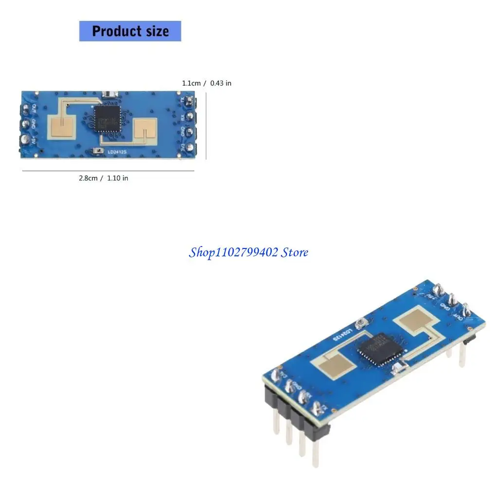 547F Practical Long Distances 24GHz Motion Sensors with Configurable Detections Ranges Portable Supplies for Home Accessory