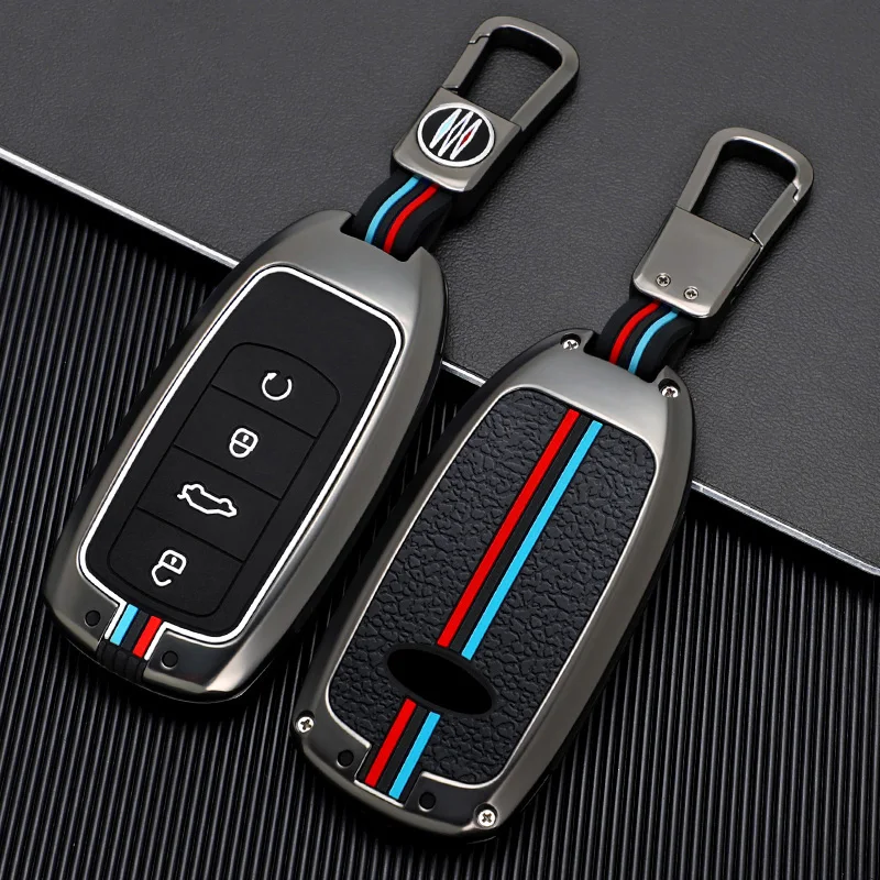 

Zinc Car Key Case Cover Protective Shell for Chery Jetour To Genesis Traveller T2 X90 X70 X95 DASHING X-1 Plus DTC L9 Kechain