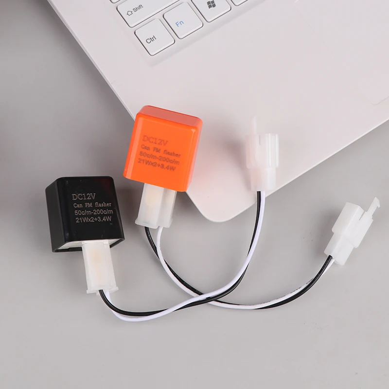 

Adjustable 2-Pin Electronic LED Flasher Relay With Wires For Bikes Motorcycles Scooters Turn Signals Hyper Flash Blinkers Relay