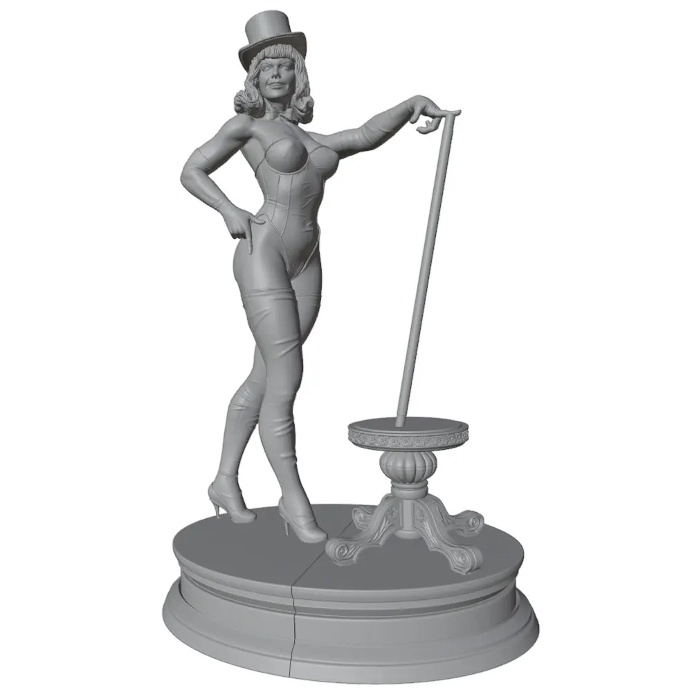 1/24 Sexy Magician Resin Model Kits GK Miniature 3D Printed Gray Model Figurine DIY Doll Collection Unassembled And Unpainted