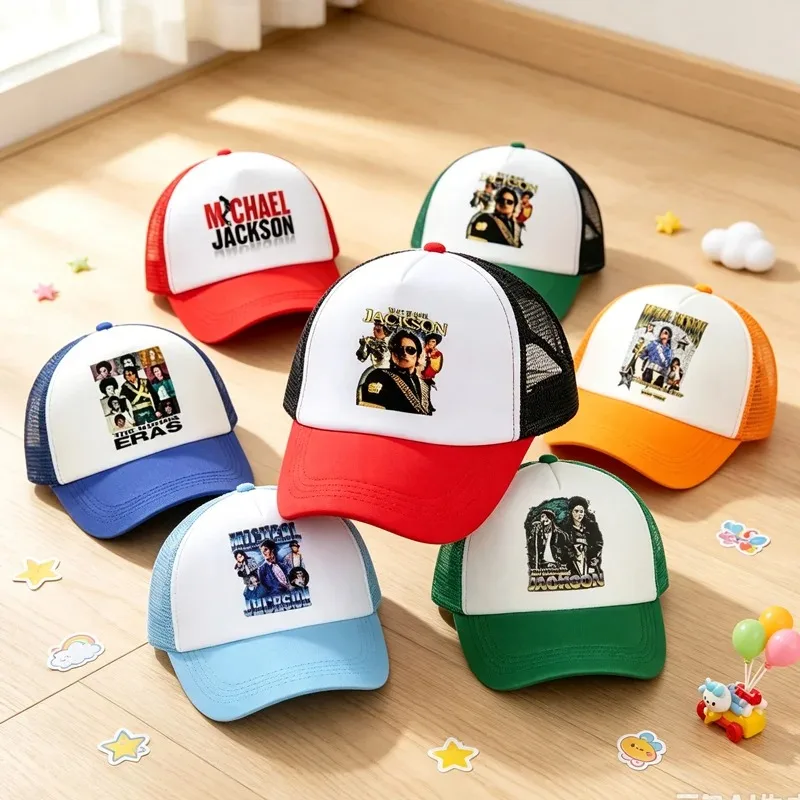2026 Michael Jackson Patterned Baseball Cap Women Fashion Caps Summer Comfortable Hat Boys Girls Retro Hip Hop Hats Party Gifts