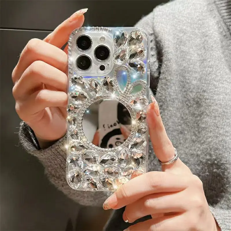 

Mirror makeup glass case for Xiaomi Redmi 9A 9C Note8 9pro note10s note11 12pro