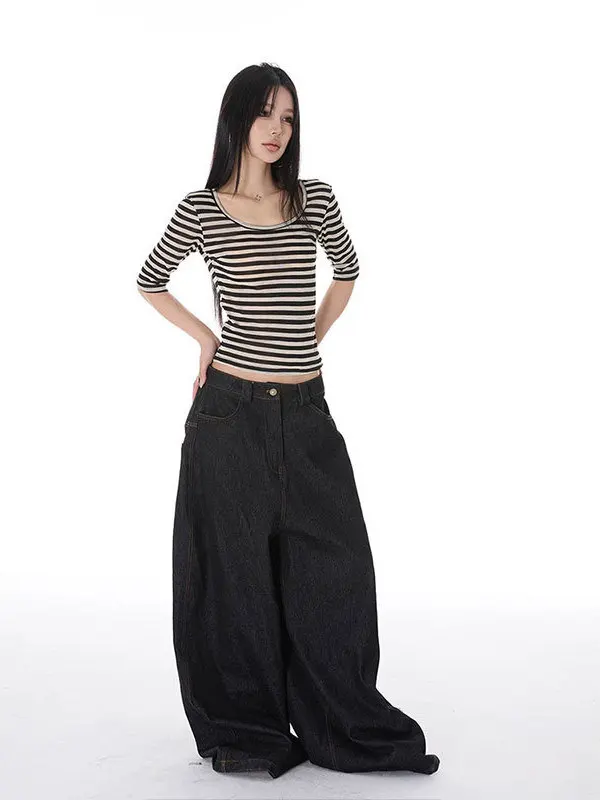 

Облегающий полосатый цвет Blo ort Sve T irt, женский летний новый топ с завязкой на талии, корейский круглый топ