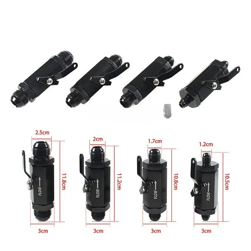 Aluminum AN6-AN12 Fuel Check Valve One Way Non Return Valve For Air Oil Fuel Line Auto Parts