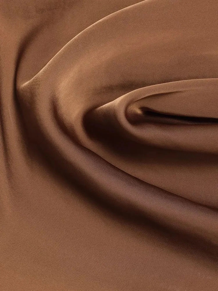 

HH женская новая модная универсальная шелковая текстурированная драпированная тонкая рубашка женский темперамент элегантная сексуальная повседневная рубашка с лацканами с длинным рукавом