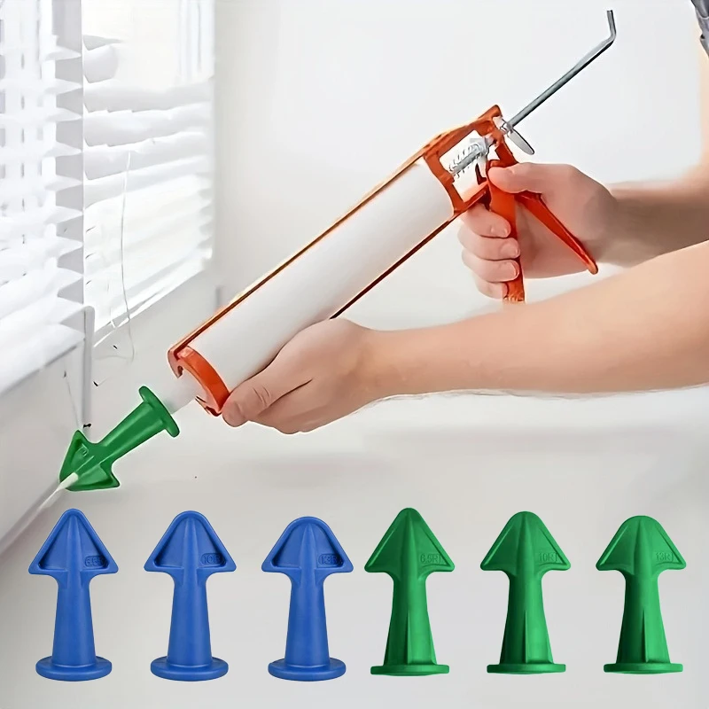 

Зеленый набор инструментов для уплотнения, 3 шт., силиконовые аппликаторы для насадок для герметика, пластиковые инструменты для отделки для кухни, ванной комнаты, окна